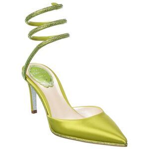 René Caovilla Cleo Satin Pump, Green